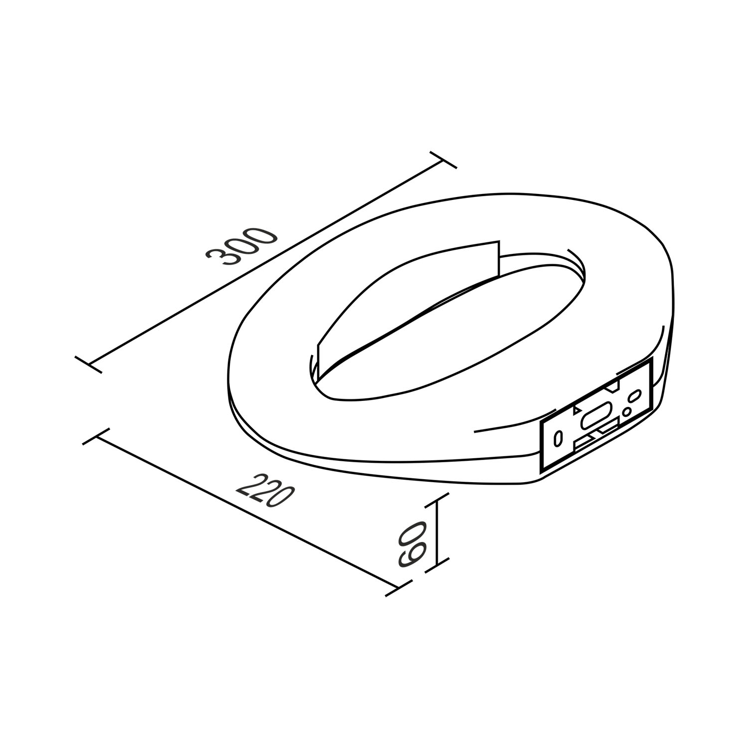 Настенный светодиодный светильник Ledron GW-8507 White (3004)