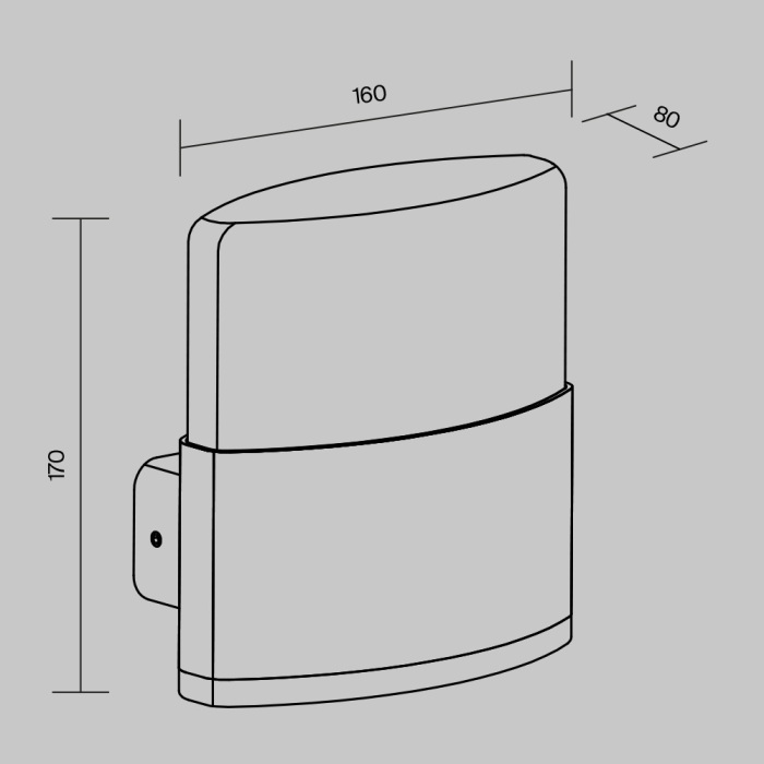 Уличный настенный светильник Maytoni Rom O442WL-L12GF3K1 (o442wl-l12gf3k1)