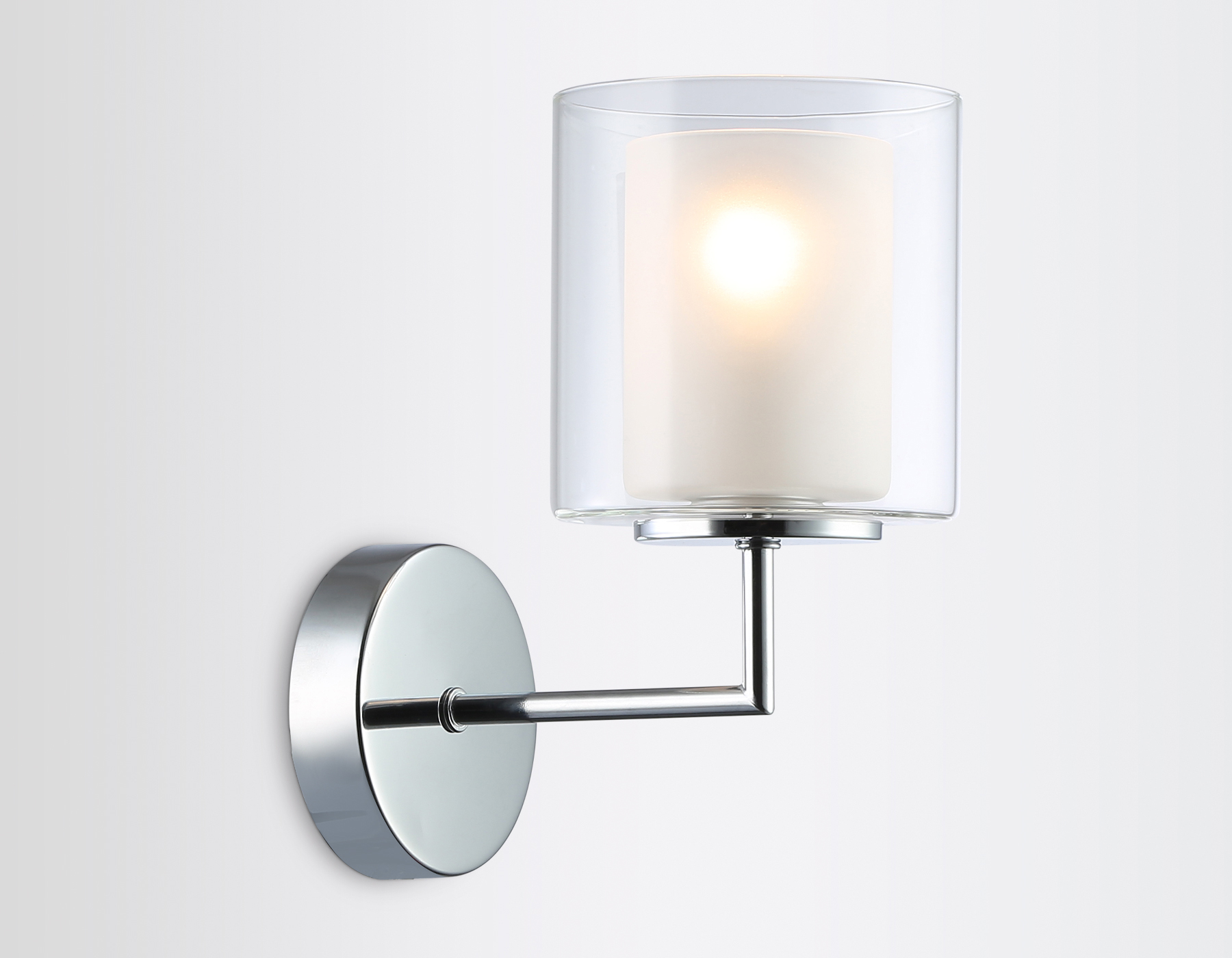 Настенный светильник LH56005 СH/FR хром/белый матовый E14 max 40W 190*120*220