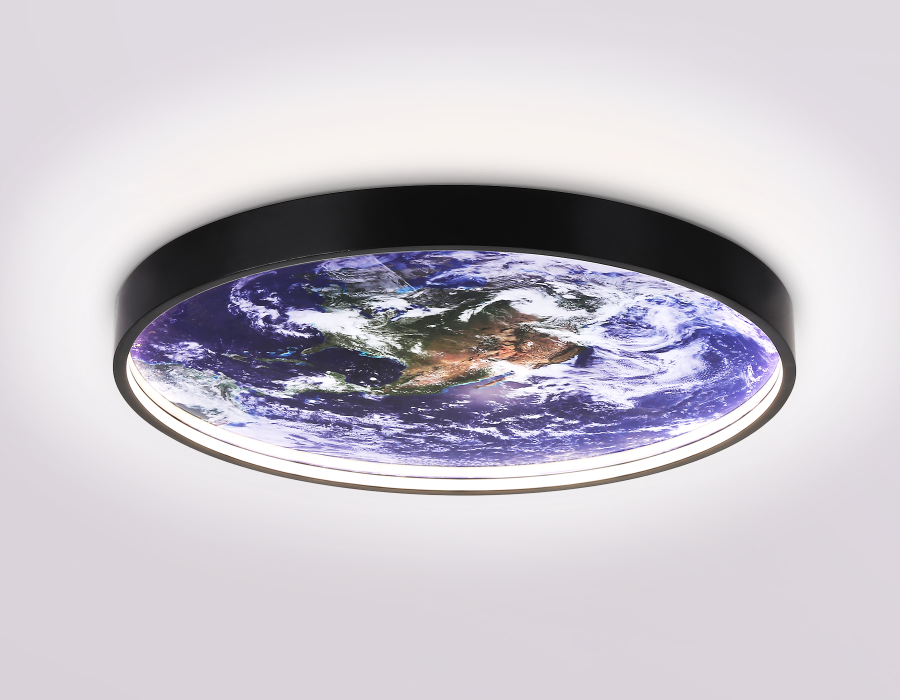 Настенно-потолочный светодиодный светильник FW11132 BK черный 18W LED 3000-6400K D300*38