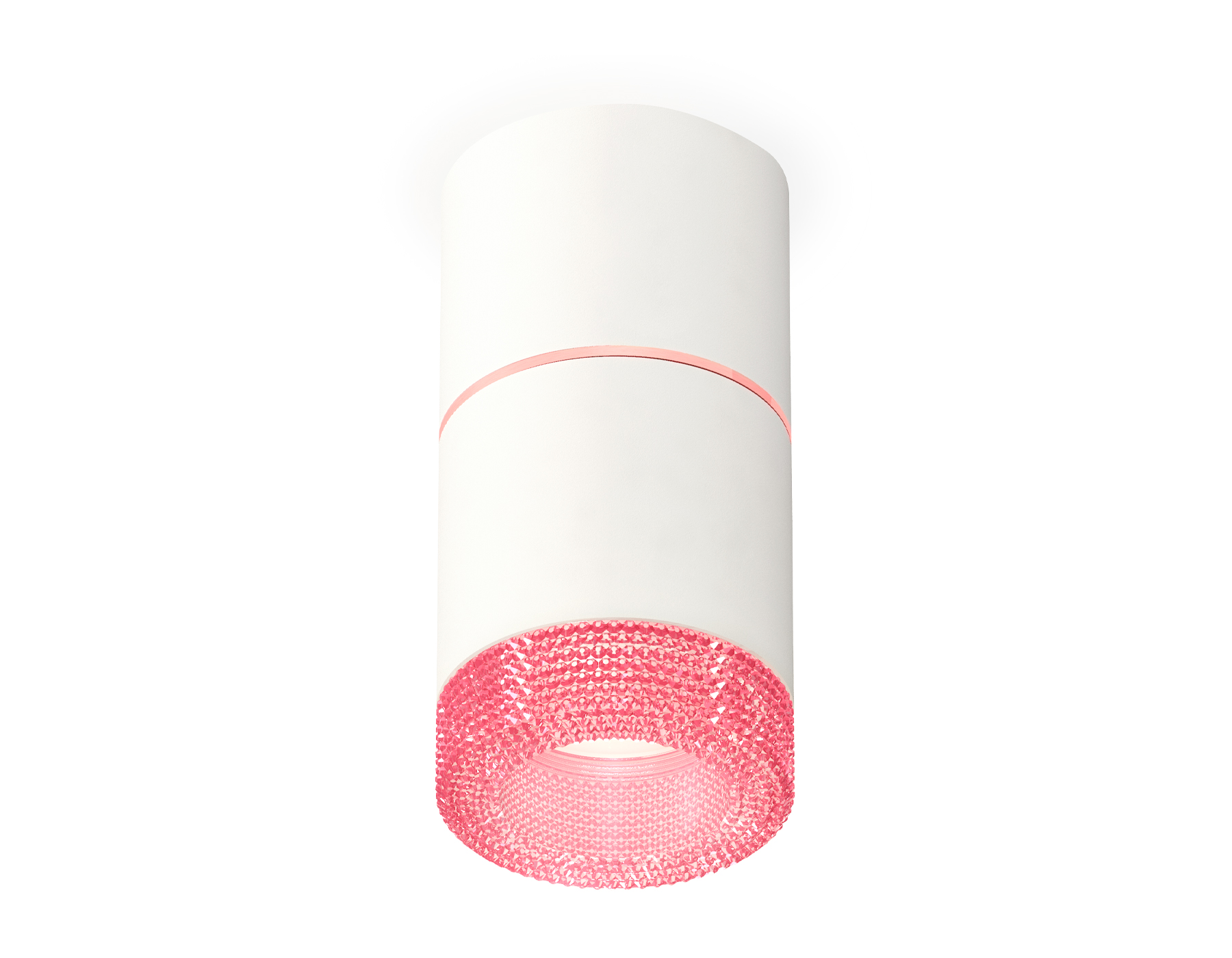 Комплект накладного светильника с композитным хрусталем XS7401222 SWH/PI белый песок/розовый MR16 GU5.3 (C7401, A2073, C7401, N7193)