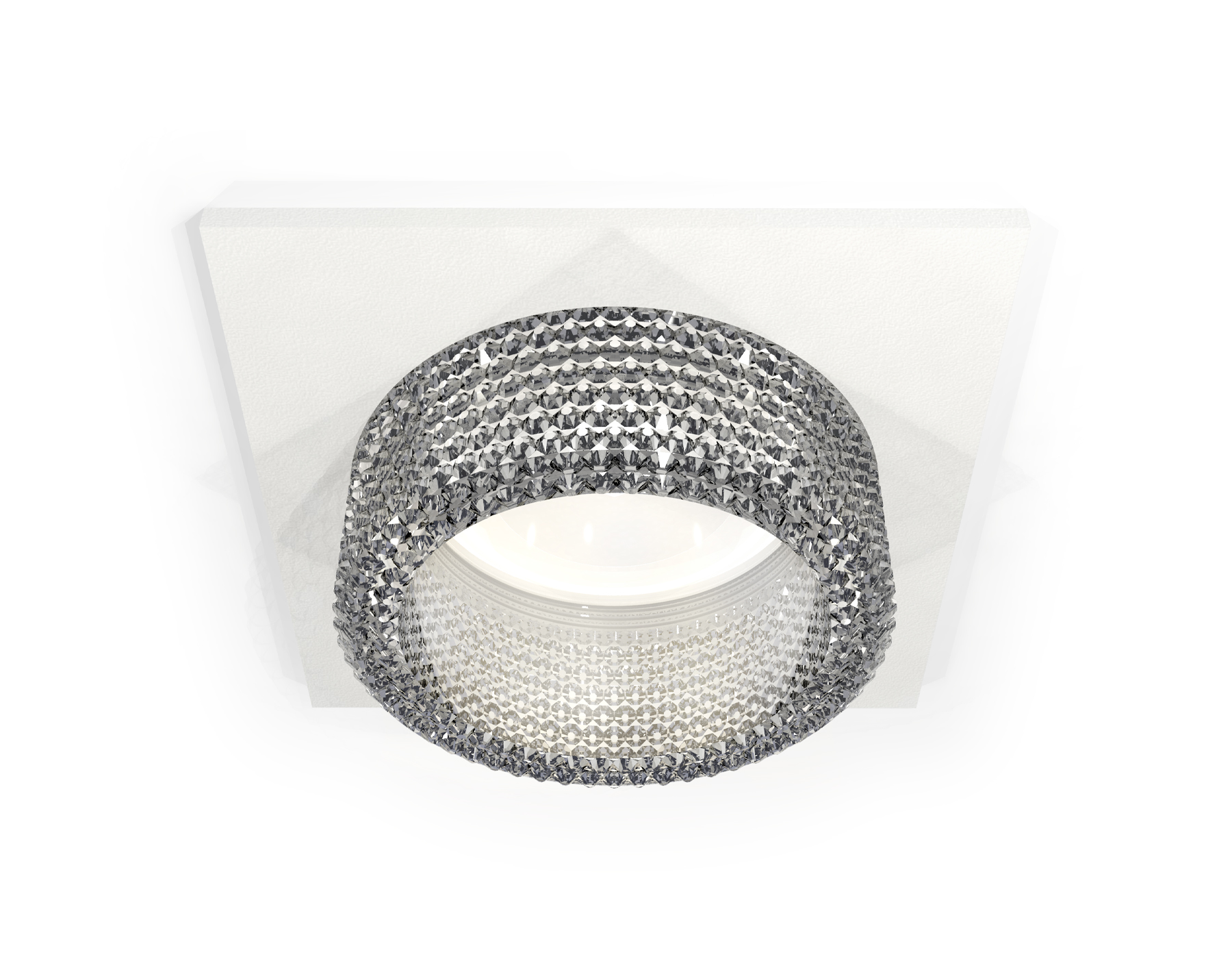 Комплект встраиваемого светильника с композитным хрусталем XC6520040 SWH/CL белый песок/прозрачный MR16 GU5.3 (C6520, N6150)