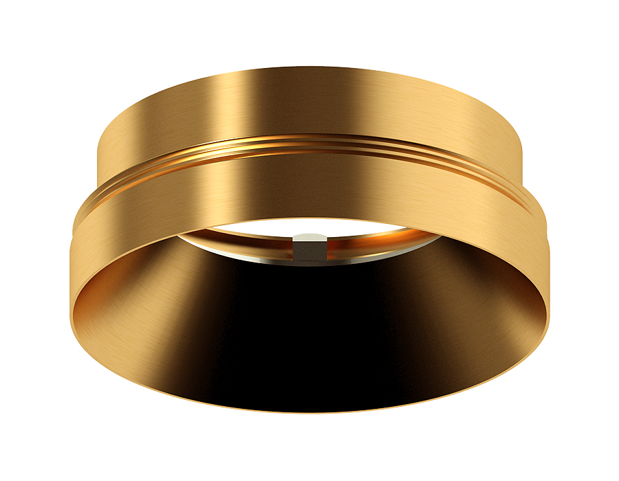 Насадка передняя для корпуса светильника с диаметром отверстия D70mm N7034 PYG золото желтое полированное D70*H27mm Out10mm MR16