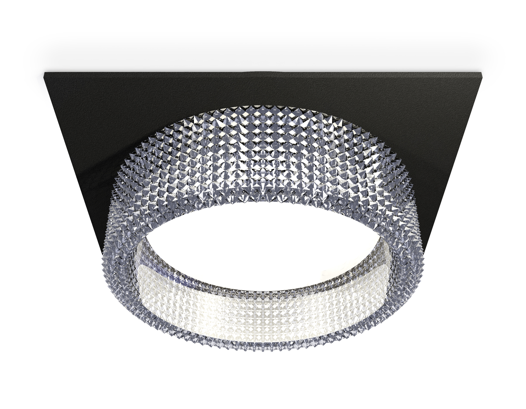 Комплект встраиваемого светильника XC8062030 SBK/CL черный песок/прозрачный GX53 (C8062, N8480)