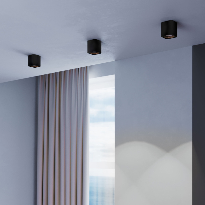 Светильник накладной светодиодный Elektrostandard Matrix 25051LED 9W 4000К черный (a065287)