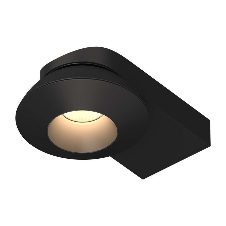 Накладной поворотный светодиодный светильник Ledron KRIS SLIM Black (2759)