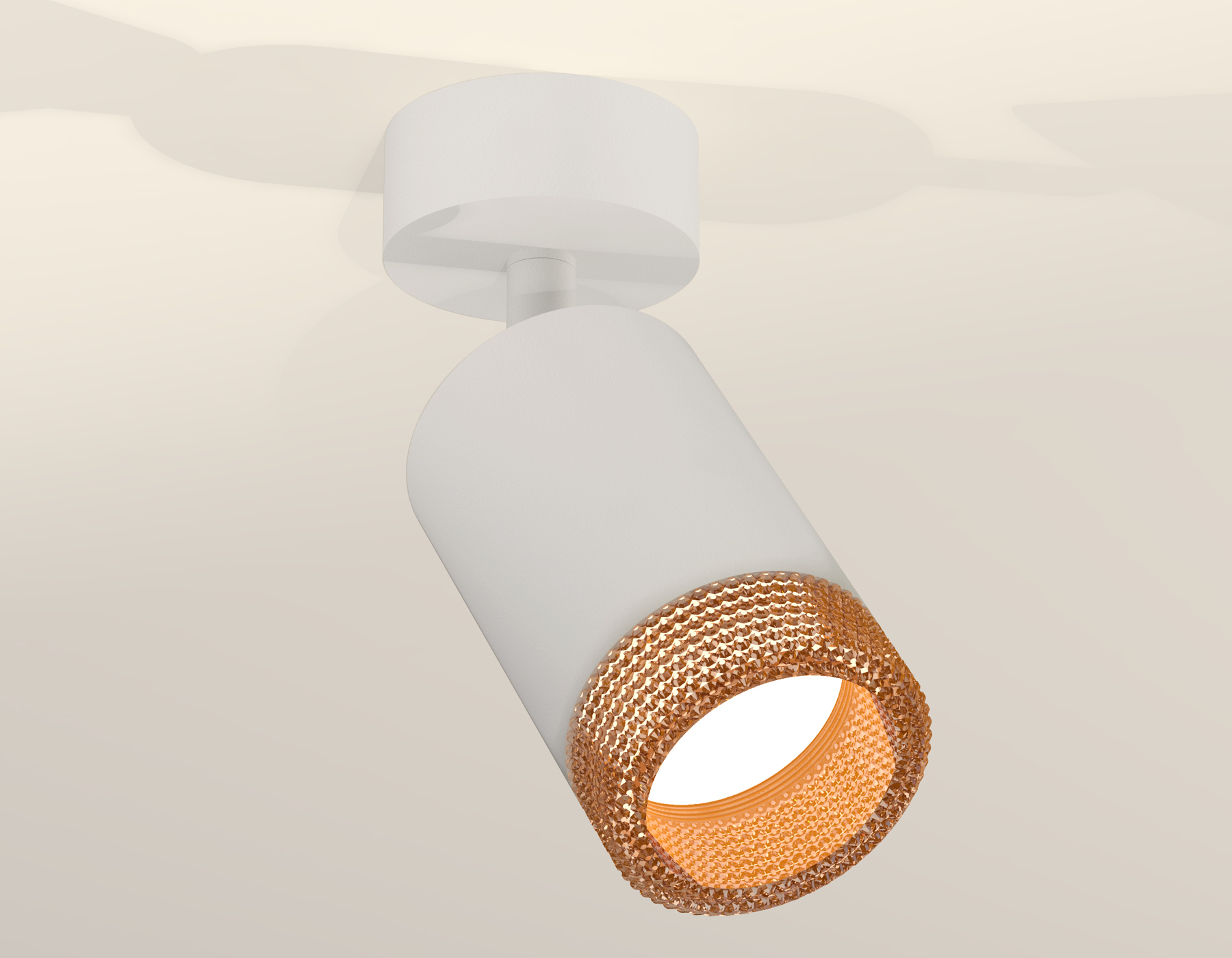 Комплект накладного поворотного светильника XM6312005 SWH/CF белый песок/кофе MR16 GU5.3 (A2202, C6312, N6154)