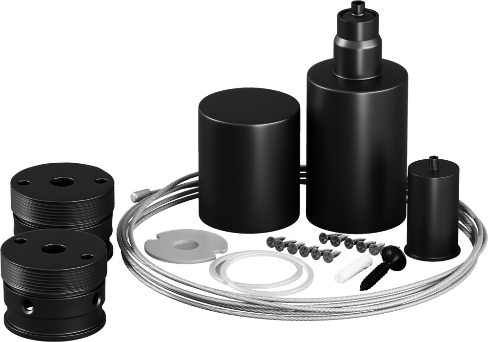 Набор для вертикального подвесного монтажа Nemo черный Maytoni Круглый 360 20309 (20309)