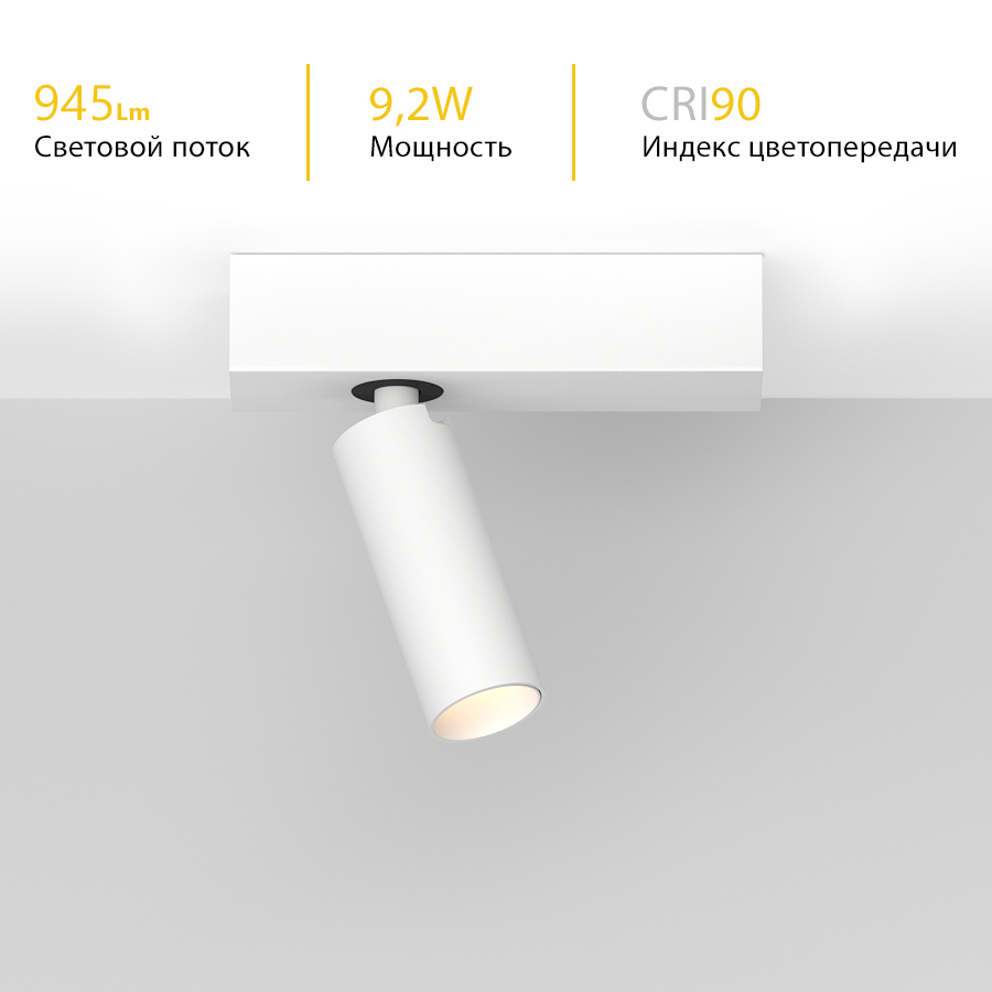 Накладной поворотный светодиодный светильник Ledron SAGITONY E S40 White 4000K (11130)