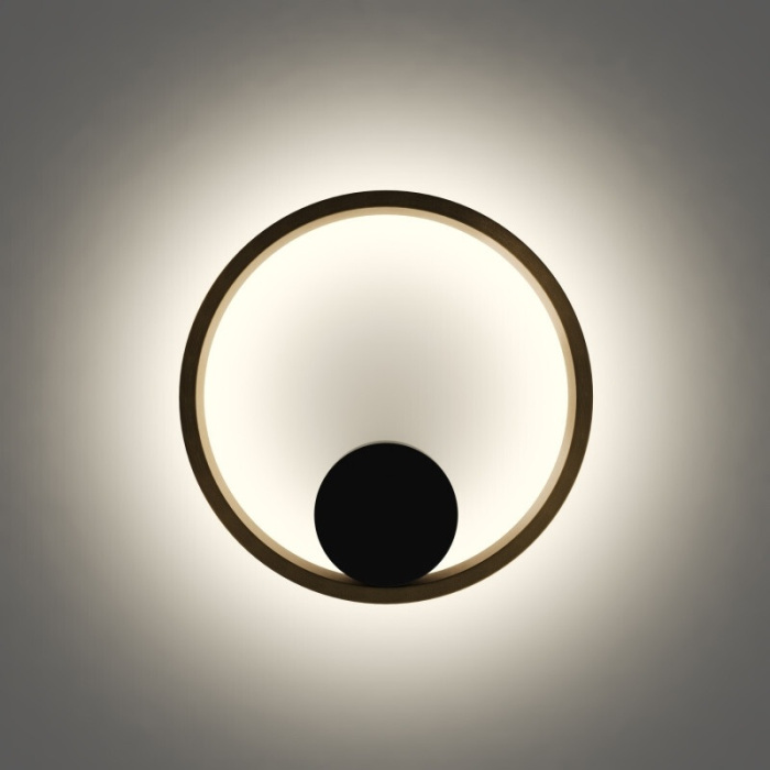 Настенный светильник Denkirs Orbit DK5060-BKSG 10 Вт черный  сатинированное золото (dk5060-bk_sg)