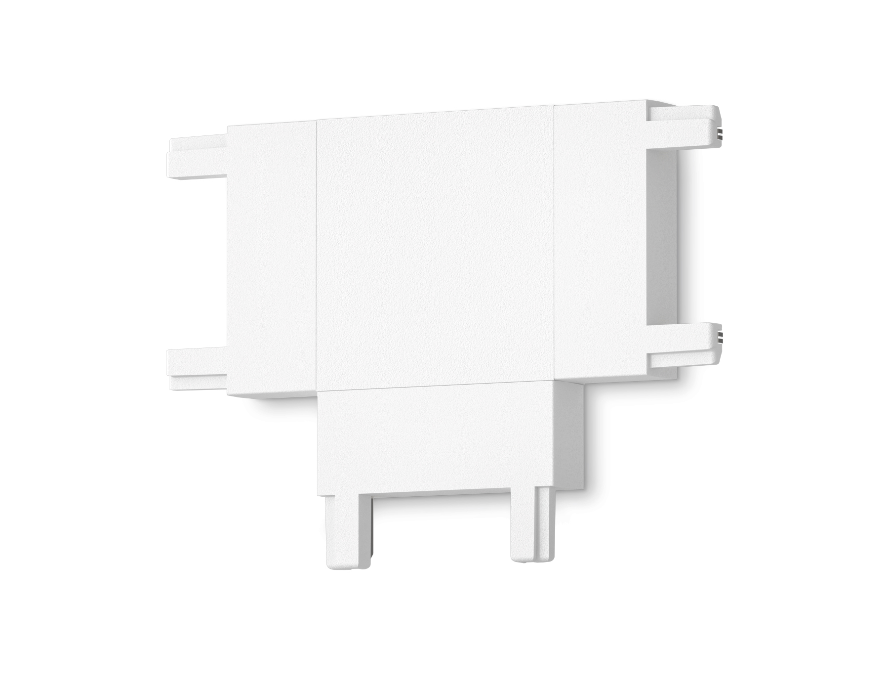Коннектор T-образный для накладного шинопровода Magnetic Ultra Slim GV1118 WH белый T-образный коннектор для накладного шинопровода 46*36*6