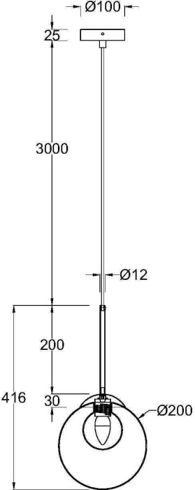 Подвесной светильник Maytoni Basic form MOD521PL-01G3 (mod521pl-01g3)