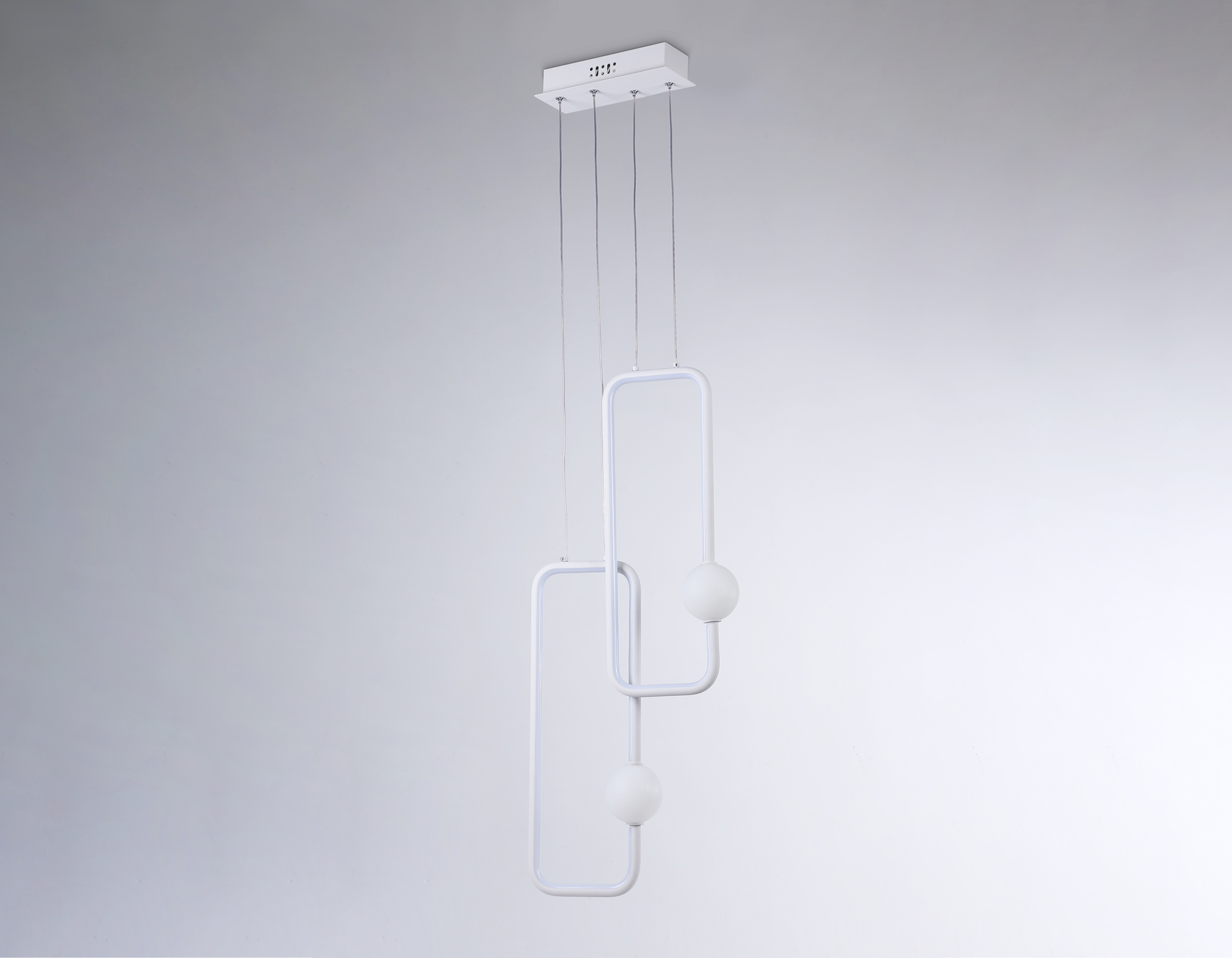 Подвесной светодиодный светильник FL66365/2 WH белый 38W 4200K 300*80*1200