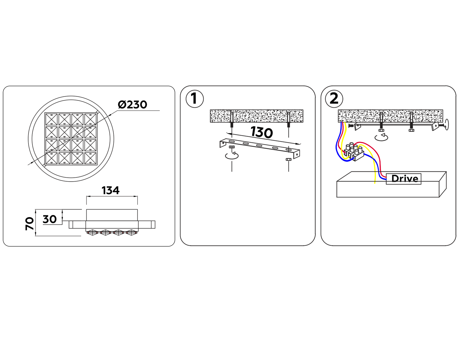 Настенно-потолочный светодиодный светильник FA105 CF кофе 15 W 3000K D230*70 (Без ПДУ)