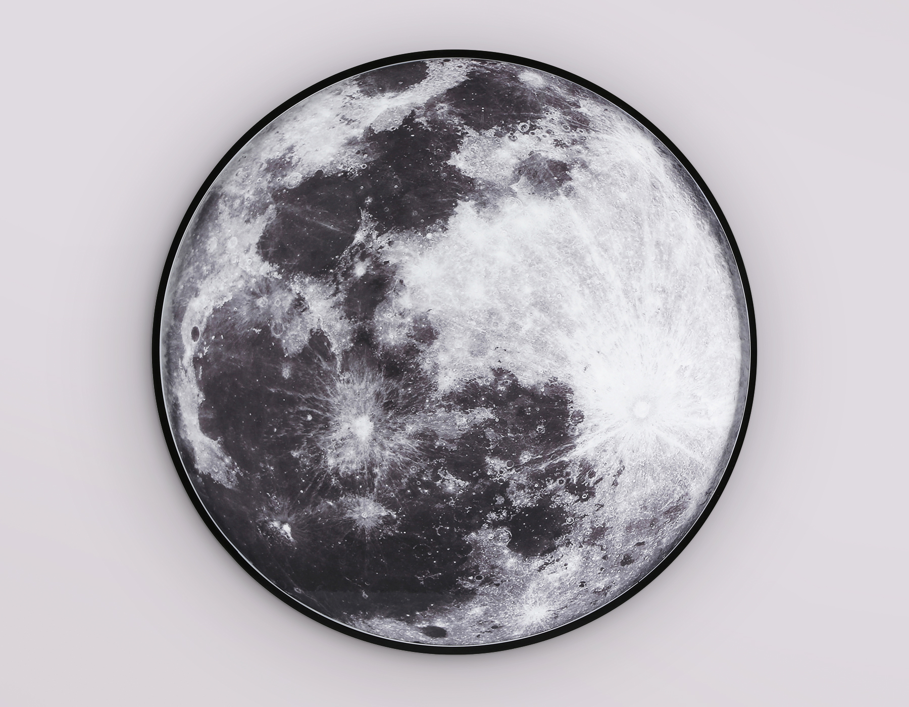 Настенно-потолочный светодиодный светильник FW11113 BK черный 31W LED 3000-6400K D500*38