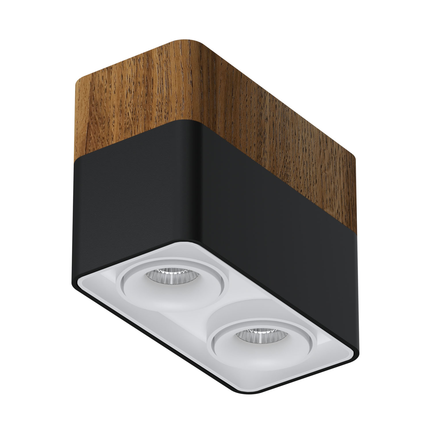 Накладной светодиодный светильник Ledron TUBING 2 Wooden 60 Black-White (4472)