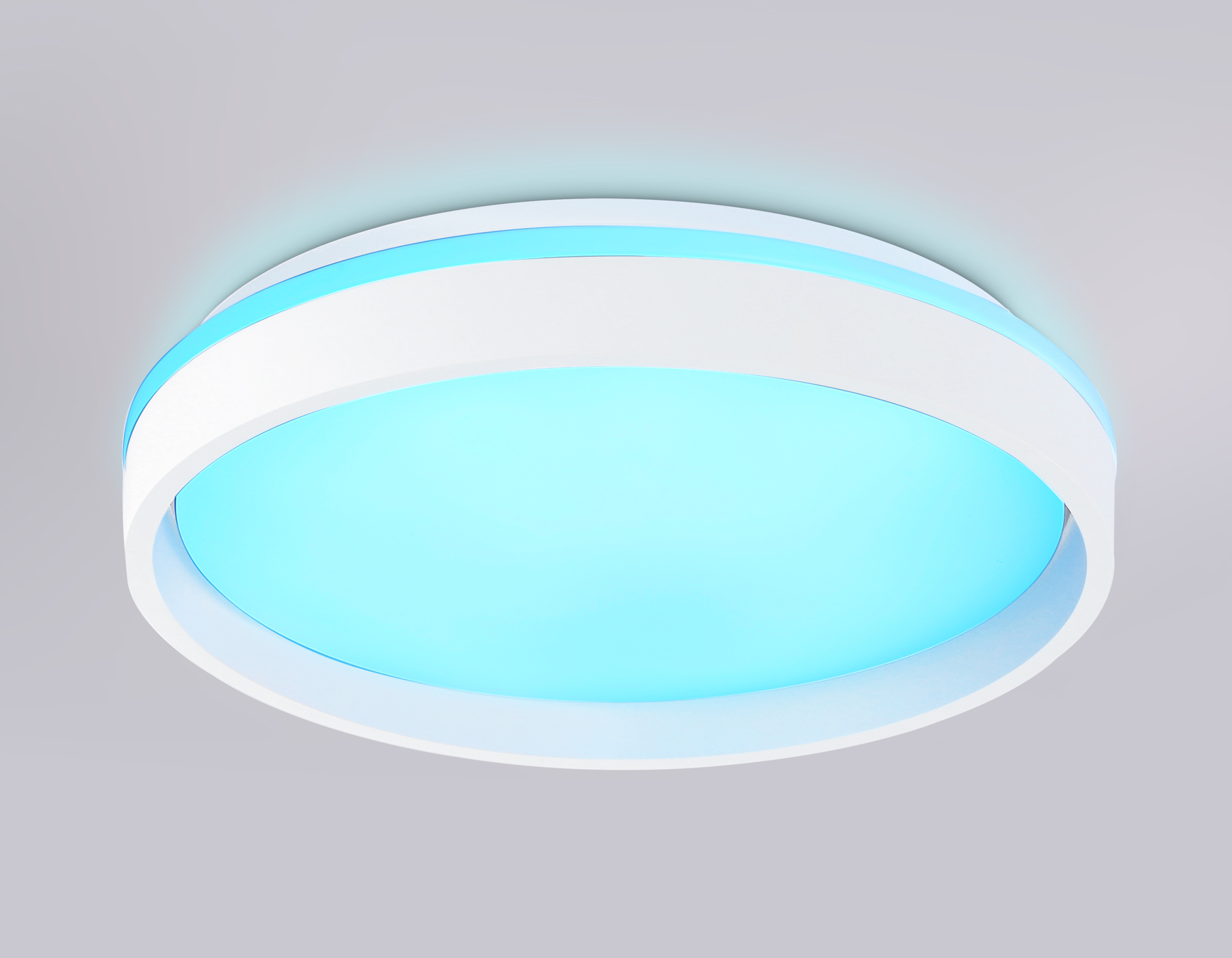 Светодиодный светильник RGB с пультом управления FZ601 WH/GD белый/золото IP20 46W 3000K-6500K+RGB D390*80 (ПДУ ИК)