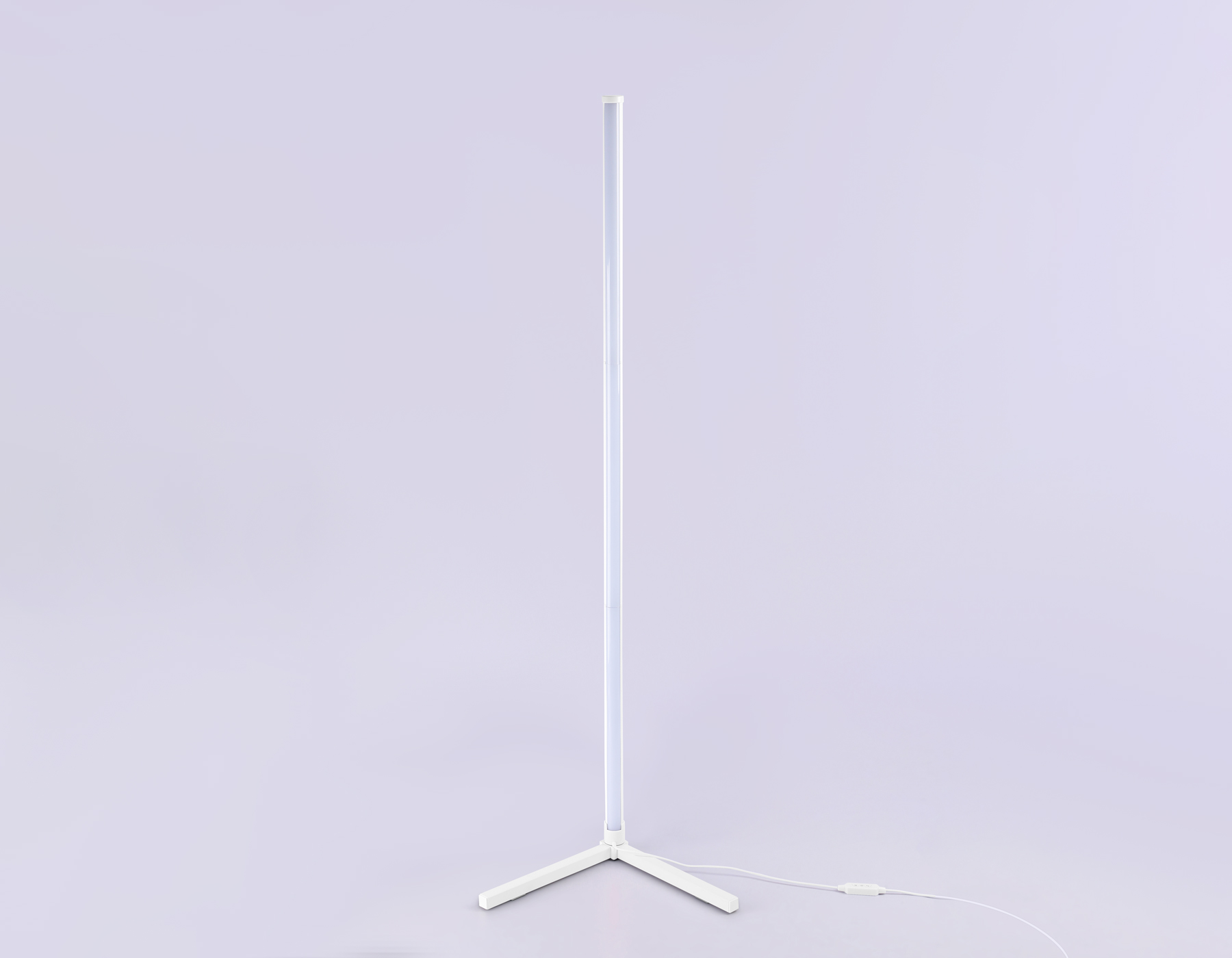 Светильник светодиодный напольный RGB с пультом FL8020 WH белый LED 15W RGB D32*1250 (ПДУ РАДИО 2.4G)