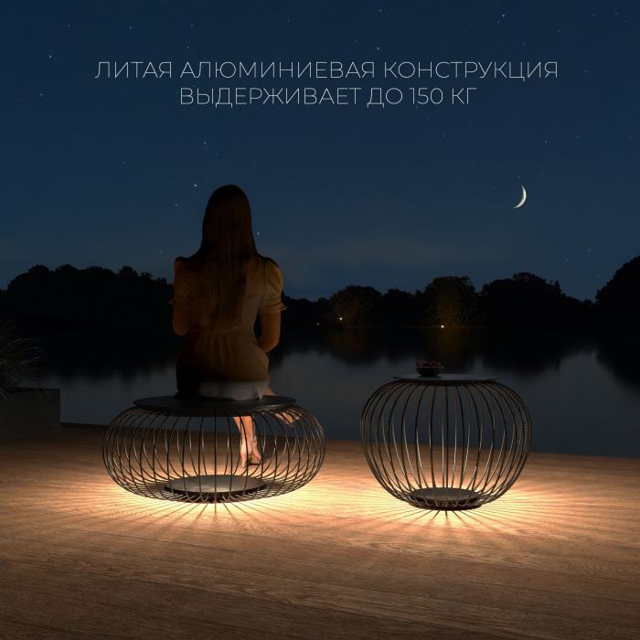 Наземный светильник Elektrostandard Firenze 35178S черный (a067384)