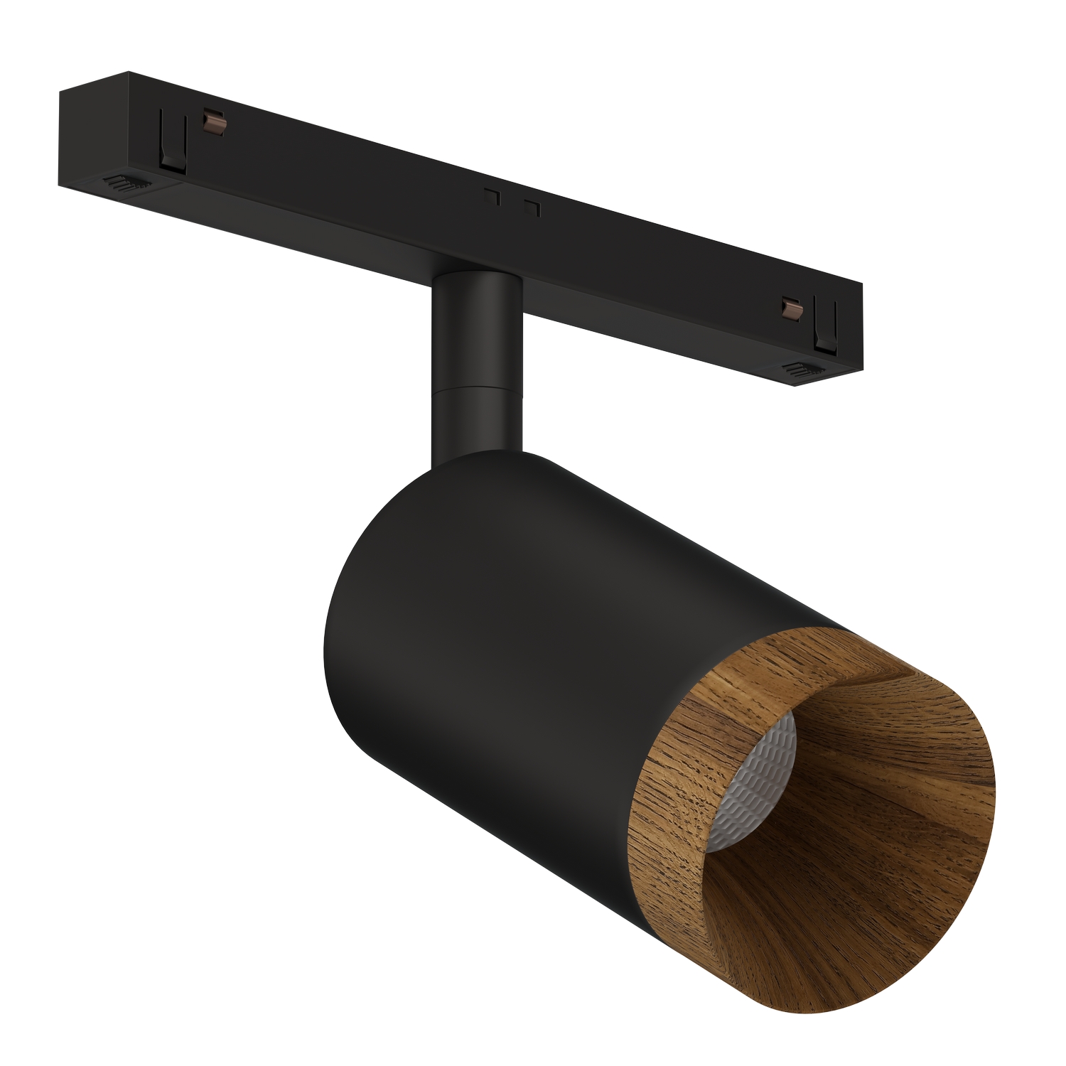 Светодиодный светильник для магнитной системы Ledron Sagi S60 Wooden Black (4569)
