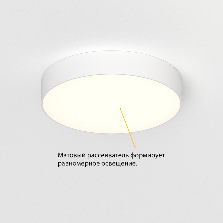 Накладной светодиодный светильник Ledron LTD0291-30W-Y 3000K Triac Dim White (2722)