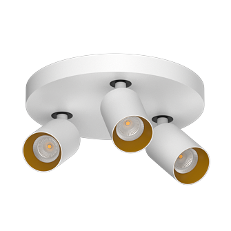 Накладной поворотный светодиодный светильник Ledron SAGITONY R3 S60 Dim White-Gold 4000K (10874)