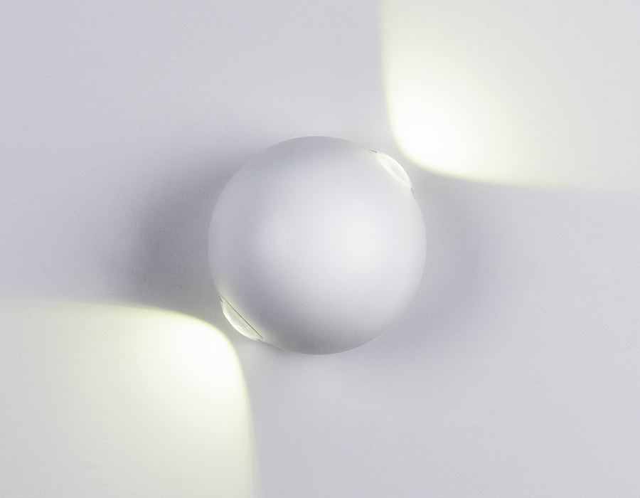 Настенный светодиодный светильник FW130 WH/S белый/песок LED 3000K 10W D100*100