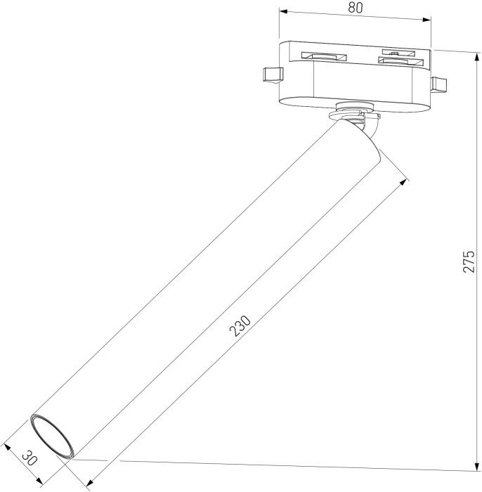 Трековый светильник однофазный Elektrostandard Pika 8511101 чрный 6W 4000K (a065274)
