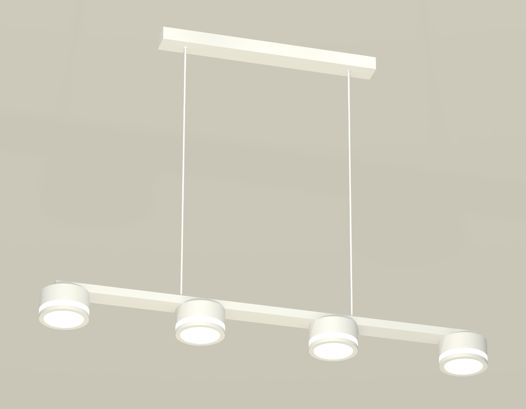 Комплект подвесного светильника с акрилом XB9151200/4 SWH/FR белый песок/белый матовый GX53 (C9151, N8412)