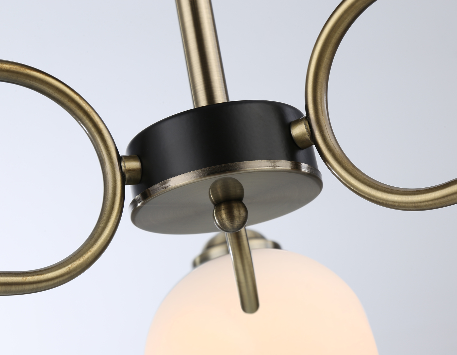 Подвесной светильник TR303311/3 BK/SB/FR черный/бронза/белый матовый E27*3 max 60W D560*250