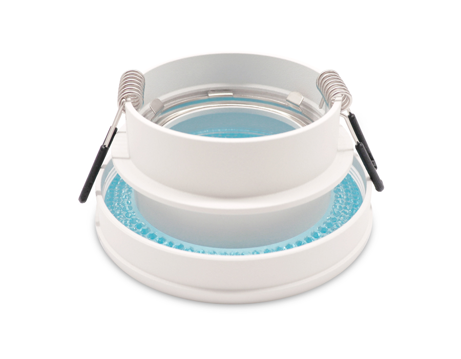 Встраиваемый точечный светильник MR16 в стиле техно TN344 SWH/BL белый песок/голубой GU5.3 D85*45