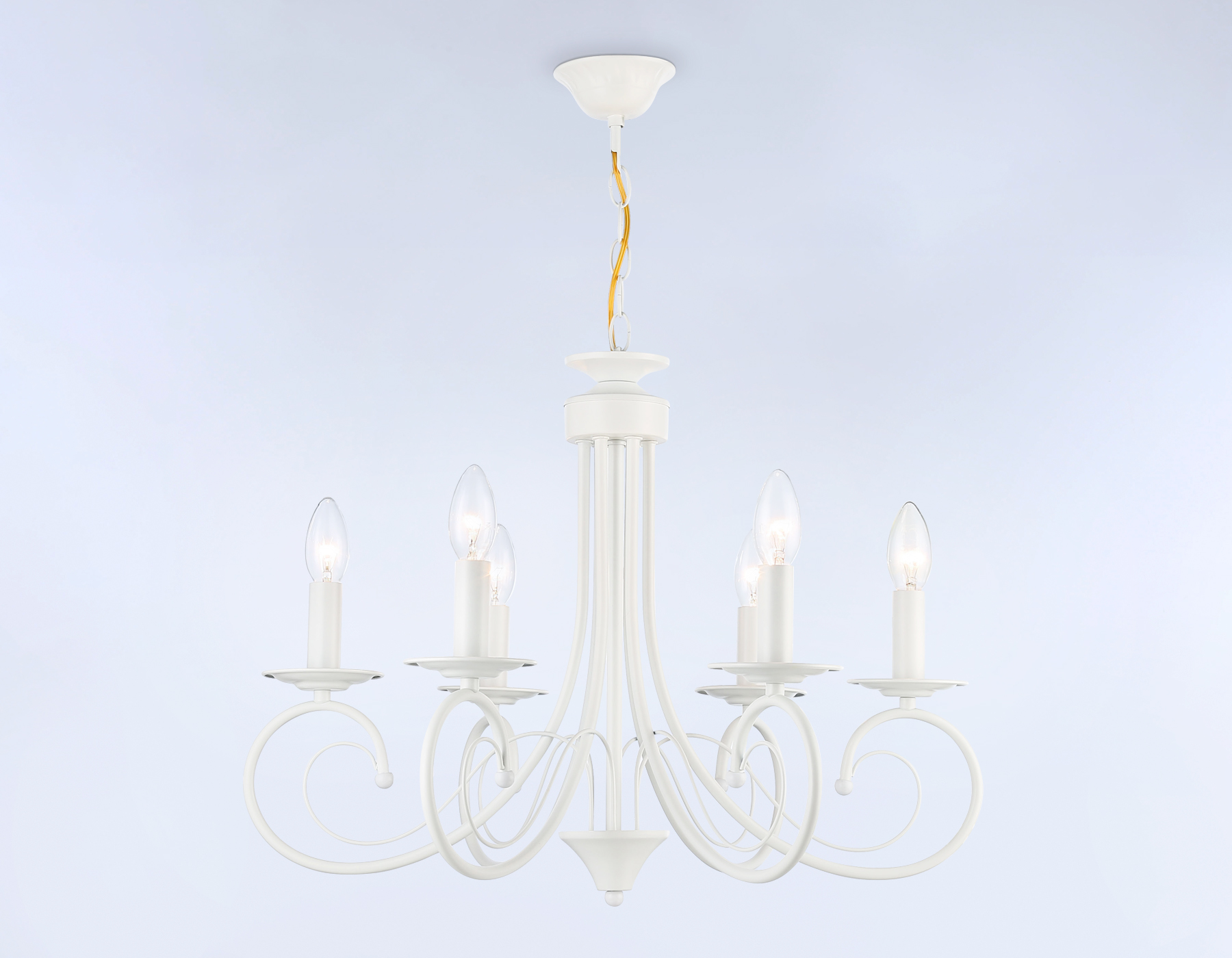 Подвесная люстра TR9611/6 WH белый E14/6 max 40W D560*650