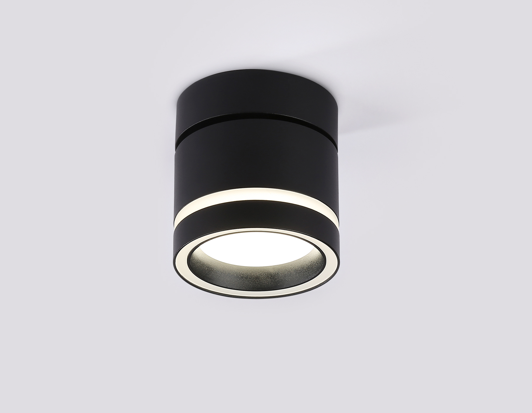 Накладной поворотный точечный светильник GX53 TA1445 BK/FR черный/белый матовый GX53 max 12W D85*90