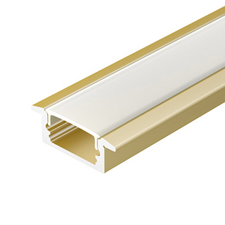 Профиль LINE-2308-F-2000 ANOD GOLD (Arlight, Алюминий) 039989