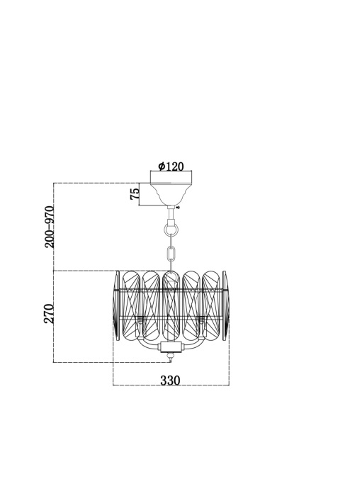 Подвесная люстра Suite MOD122PL-03BS (mod122pl_03bs)