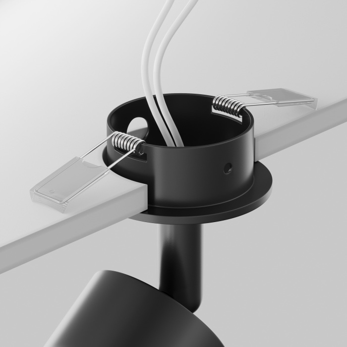 Потолочный светильник Focus GU10 1x50Вт Maytoni Technical C018CL-01B (c018cl-01b)