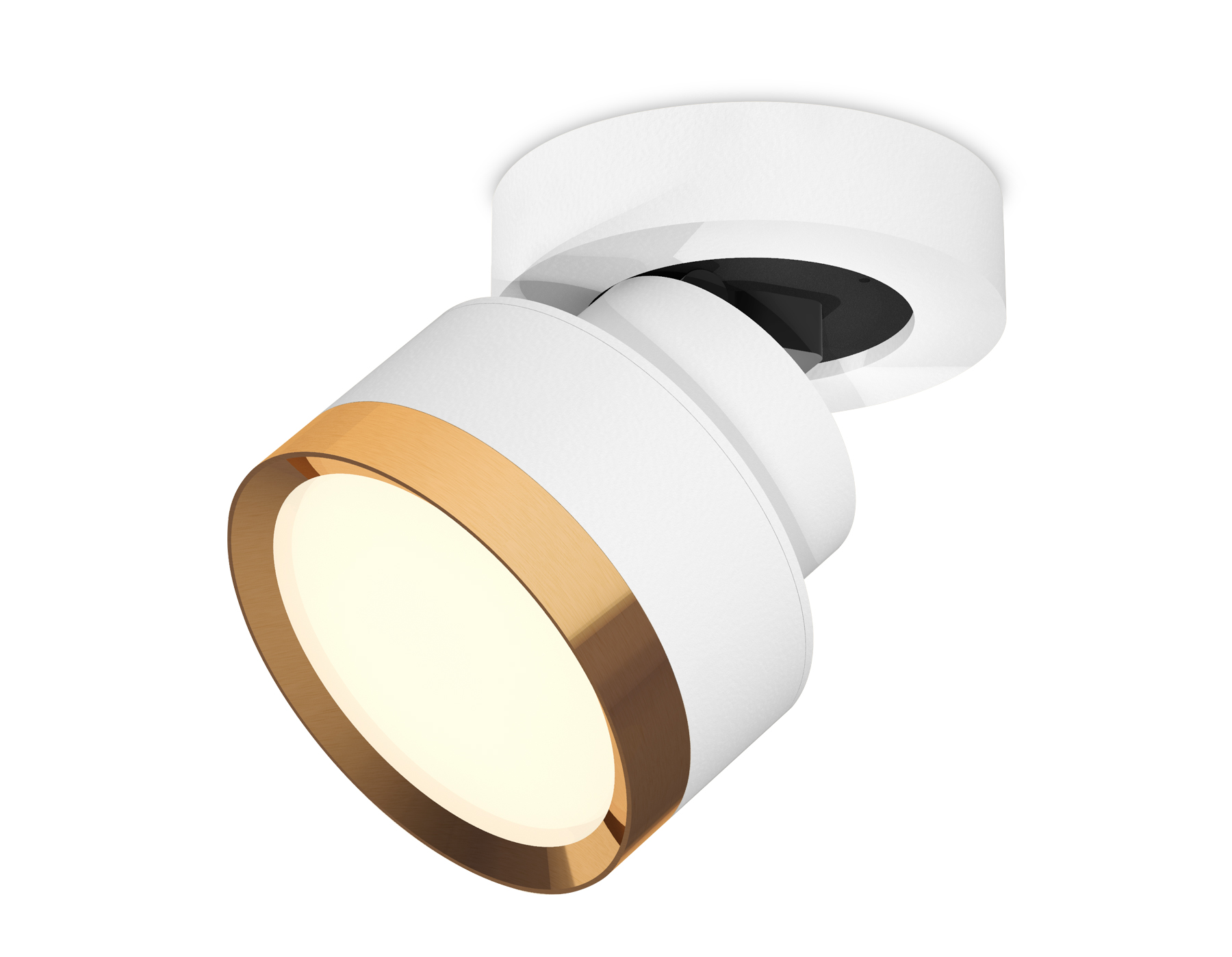 Комплект накладного поворотного светильника XM8101004 SWH/PYG белый песок/золото желтое полированное GX53 (A2228, A2105, C8101, N8124)