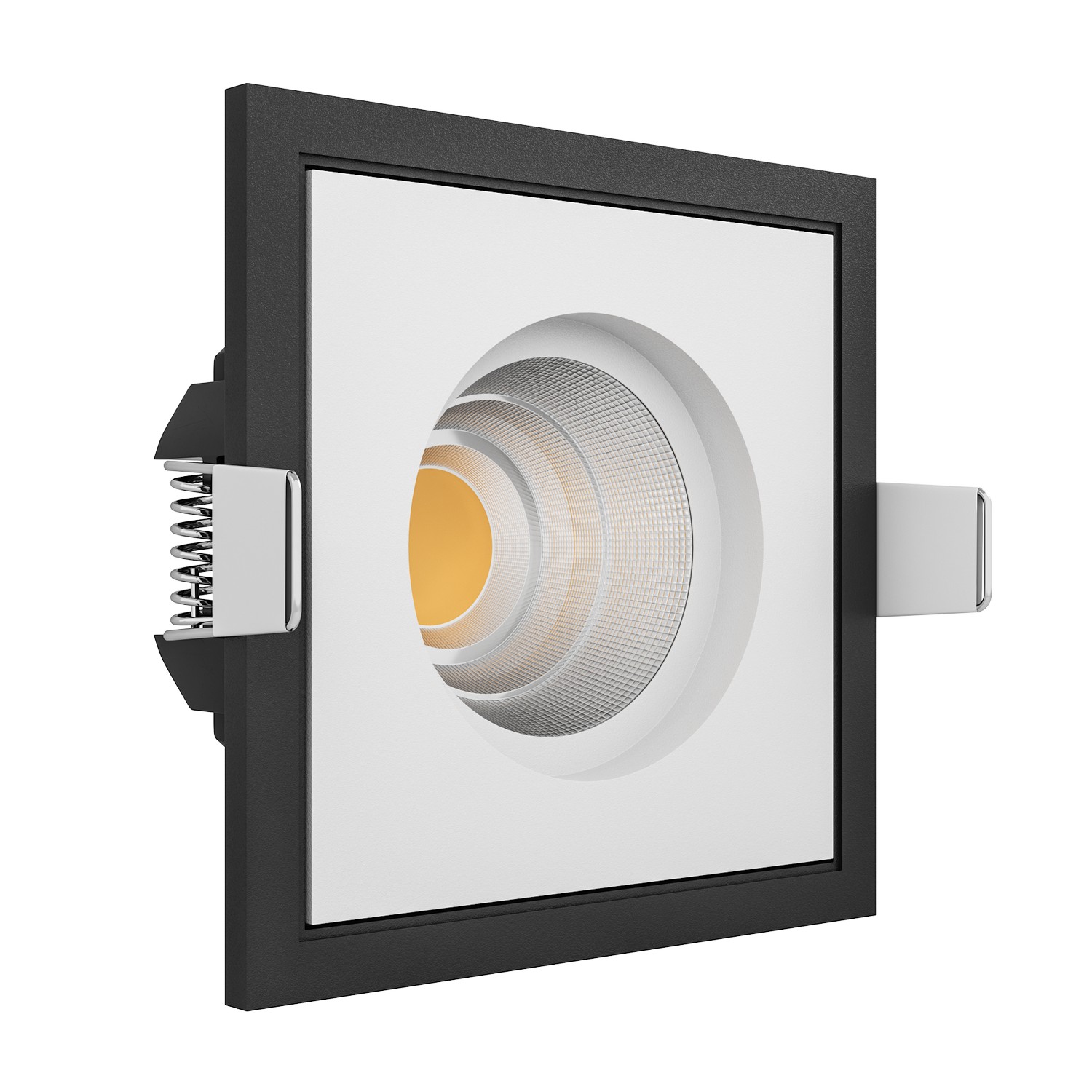Встраиваемый светодиодный светильник Ledron BRUTAL SQ1 TRIAC Black-White (9923)
