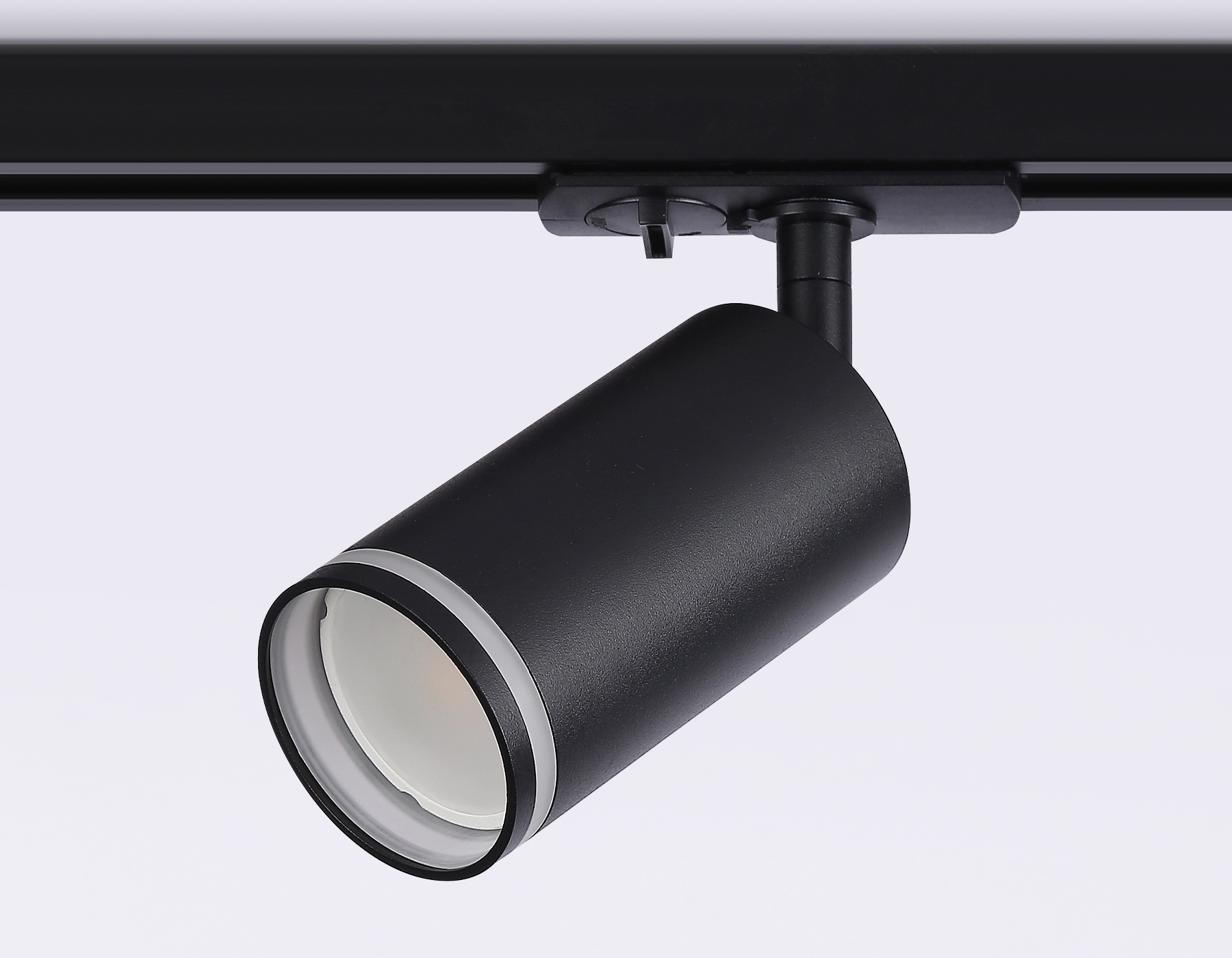 Трековый однофазный светильник со сменной лампой GL5202 BK черный GU10 max 12W