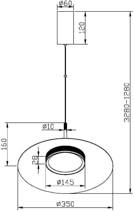 Подвесной светильник Maytoni El MOD041PL-L15B3K1 (mod041pl-l15b3k1)