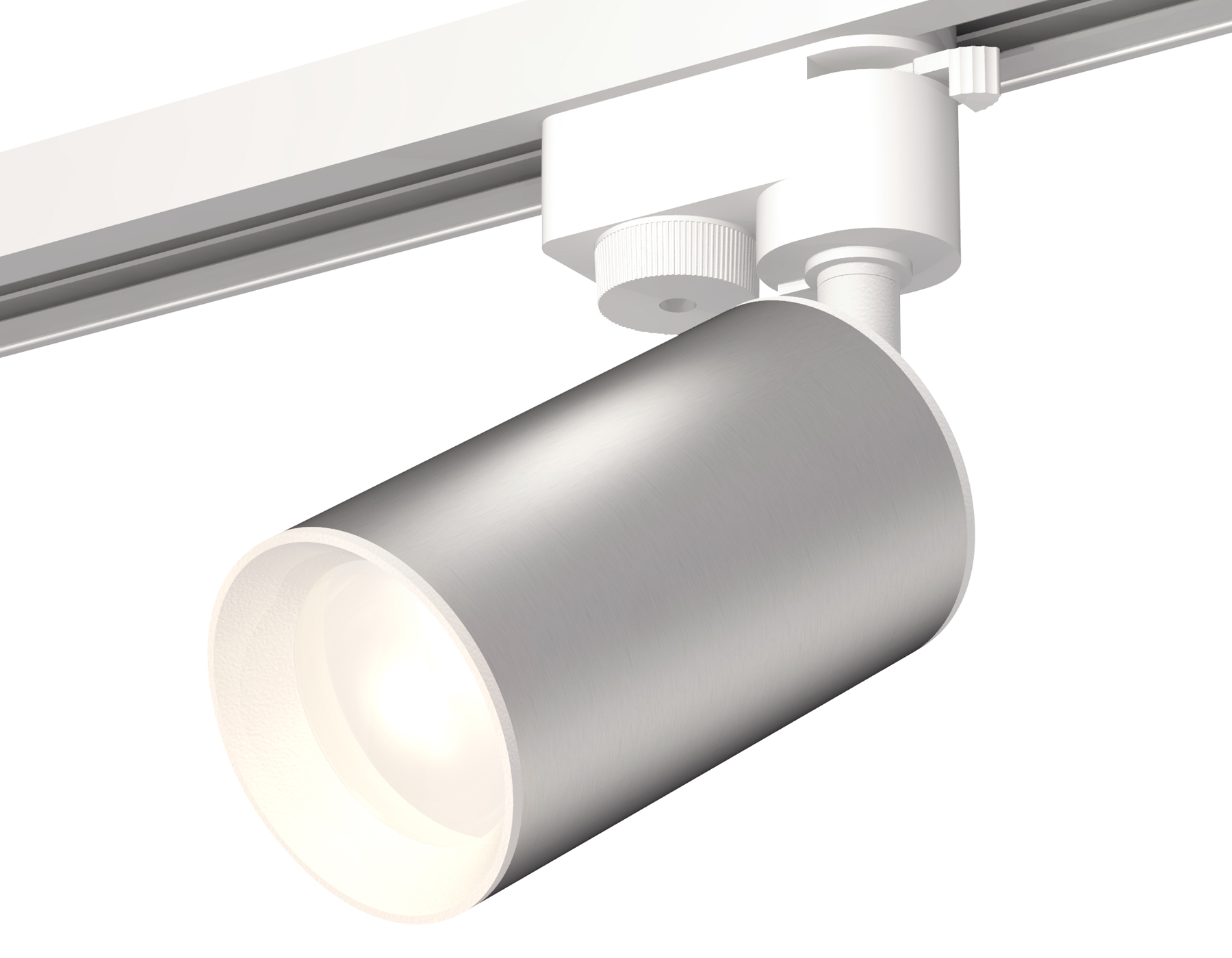 Комплект трекового однофазного светильника XT6324001 SSL/SWH серебро песок/белый песок MR16 GU5.3 (A2520, C6324, N6101)