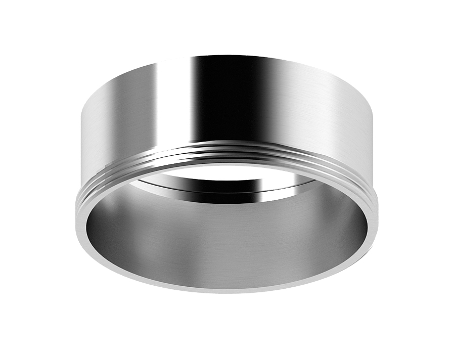 Насадка передняя для корпуса светильника с диаметром отверстия D60mm N6112 PSL серебро полированное D60*H30mm Out0mm MR16
