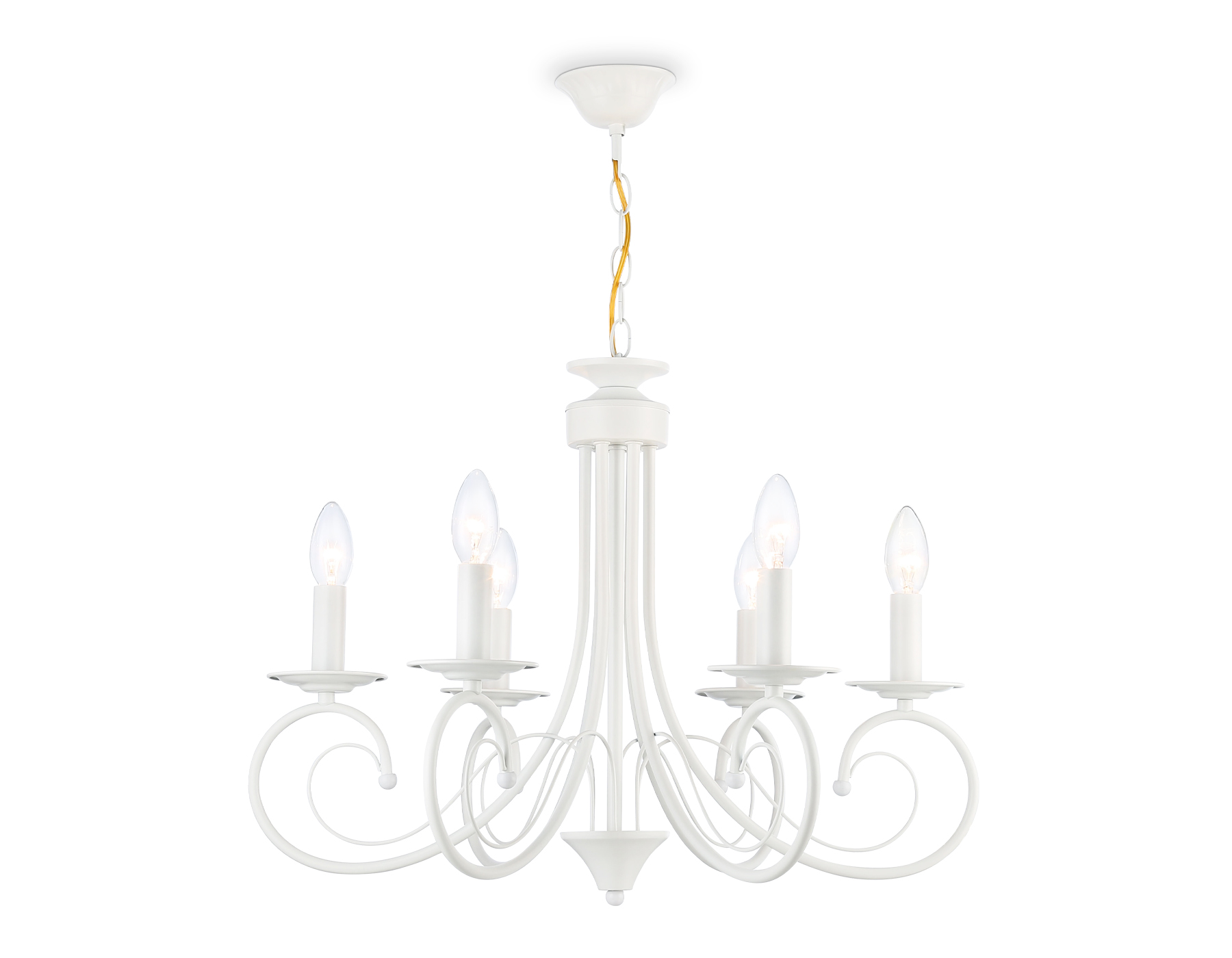 Подвесная люстра TR9611/6 WH белый E14/6 max 40W D560*650