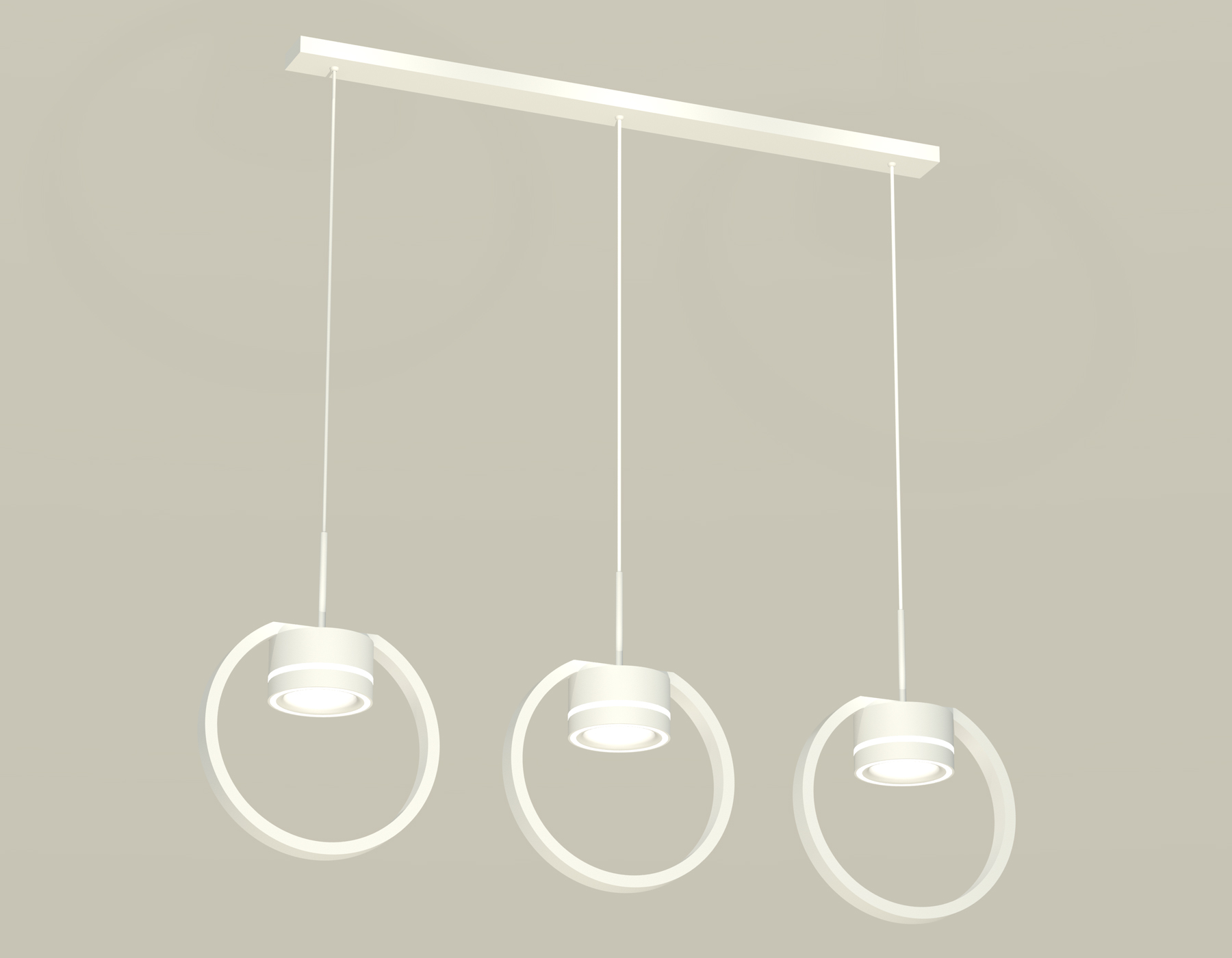 Комплект подвесного светильника с акрилом XB9106151/3 SWH/FR белый песок/белый матовый GX53 (C9106, N8433)