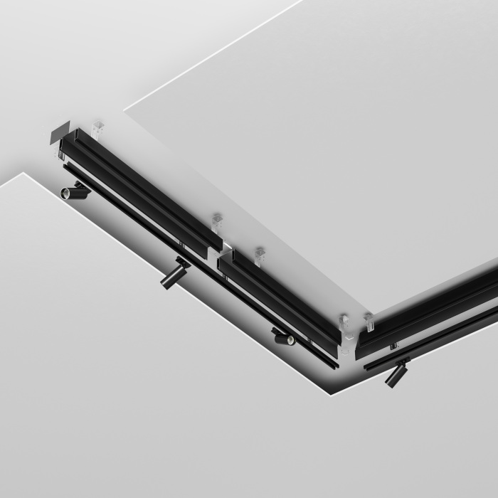 Алюминиевый профиль ниши скрытого монтажа для ГКЛ потолка Maytoni Technical ALM-11681-PL-B-2M (alm-11681-pl-b-2m)