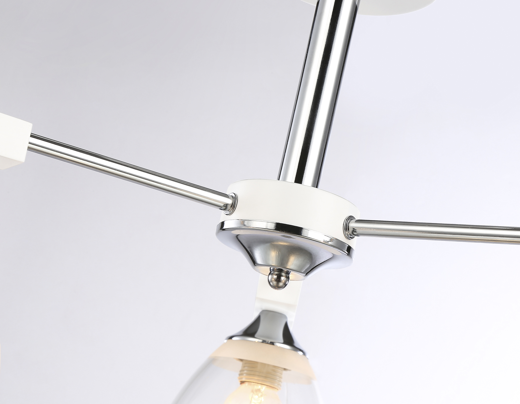 Подвесная люстра TR9091/3 WH/CH белый/хром E27*3 max 40W D570*270