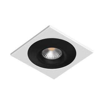 Встраиваемый светильник под сменную лампу Ledron AO1501002 SQ White-Black (2373)