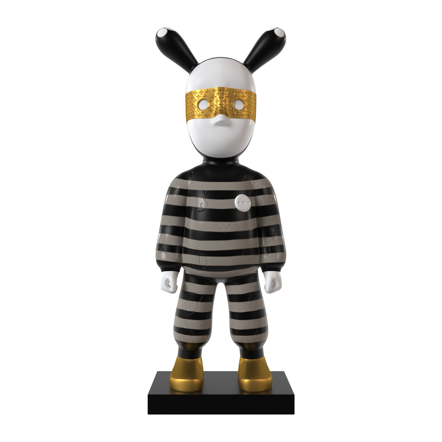 Дизайнерская статуэтка Бандит Grey (9359)
