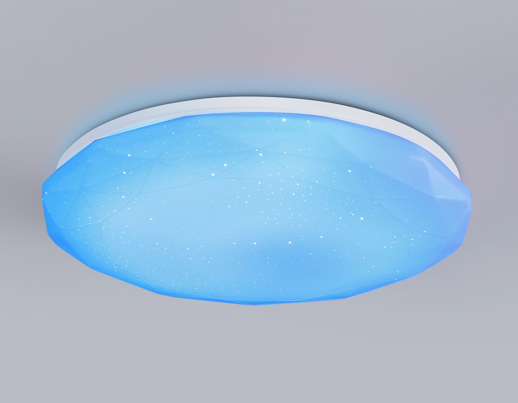 Светодиодный светильник RGB с пультом управления FZ418 WH белый IP20 66W 3000K-6500K+RGB D480*65 (ПДУ ИК)