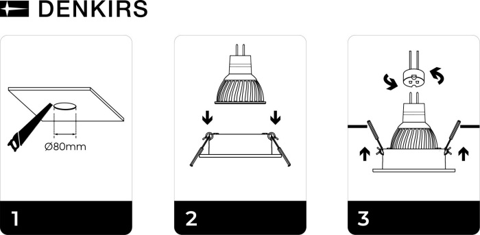 Встраиваемый светильник Denkirs Billum DK3020-CM (dk3020-wh)